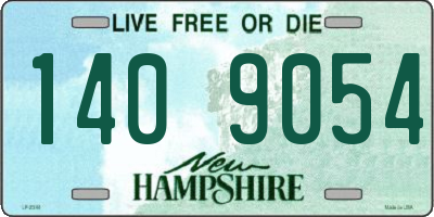 NH license plate 1409054