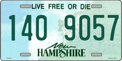 NH license plate 1409057