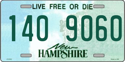 NH license plate 1409060
