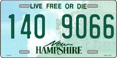 NH license plate 1409066