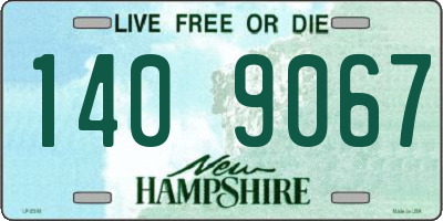 NH license plate 1409067