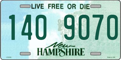 NH license plate 1409070