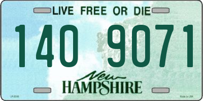 NH license plate 1409071