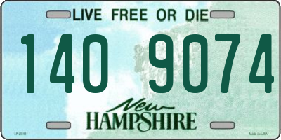 NH license plate 1409074