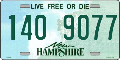 NH license plate 1409077