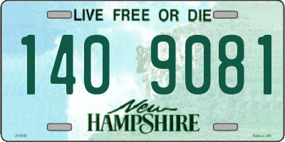 NH license plate 1409081