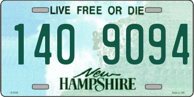 NH license plate 1409094
