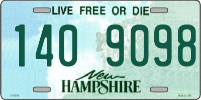 NH license plate 1409098