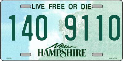 NH license plate 1409110