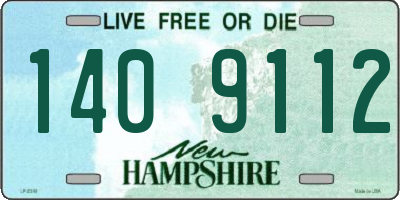 NH license plate 1409112