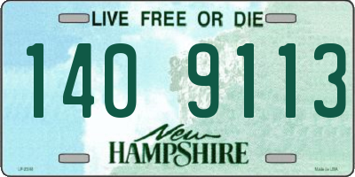 NH license plate 1409113