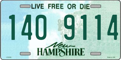 NH license plate 1409114