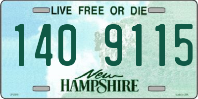 NH license plate 1409115