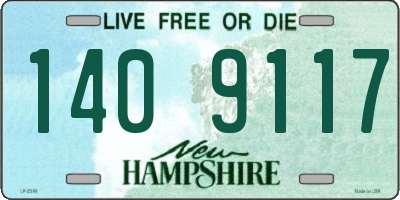 NH license plate 1409117