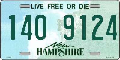 NH license plate 1409124