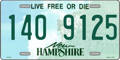 NH license plate 1409125