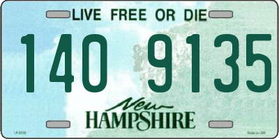 NH license plate 1409135