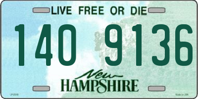 NH license plate 1409136