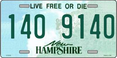 NH license plate 1409140