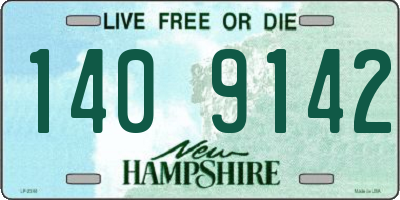 NH license plate 1409142