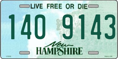 NH license plate 1409143