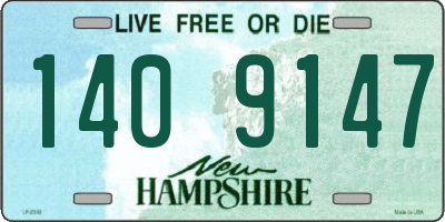 NH license plate 1409147