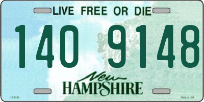 NH license plate 1409148