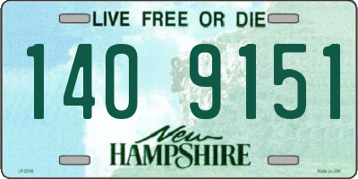 NH license plate 1409151