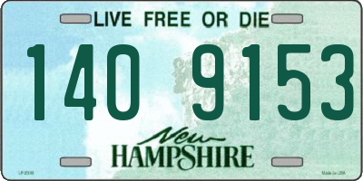NH license plate 1409153