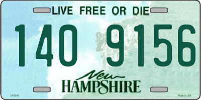 NH license plate 1409156