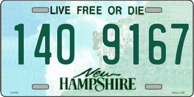 NH license plate 1409167