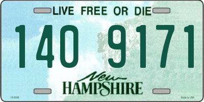 NH license plate 1409171