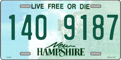 NH license plate 1409187