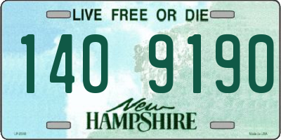NH license plate 1409190