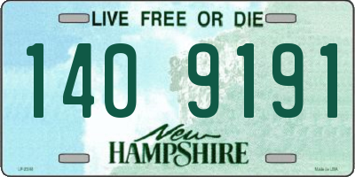NH license plate 1409191