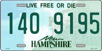 NH license plate 1409195