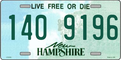 NH license plate 1409196