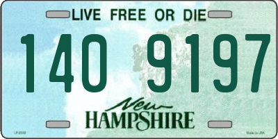 NH license plate 1409197