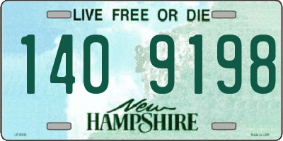 NH license plate 1409198