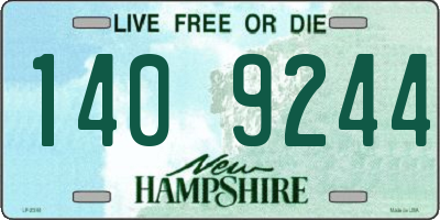 NH license plate 1409244