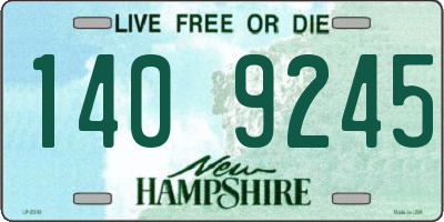 NH license plate 1409245