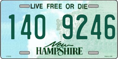 NH license plate 1409246