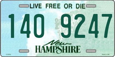 NH license plate 1409247