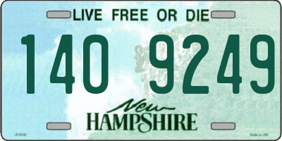 NH license plate 1409249