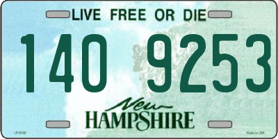 NH license plate 1409253