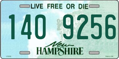 NH license plate 1409256