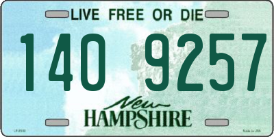 NH license plate 1409257