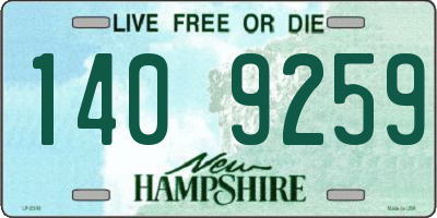 NH license plate 1409259