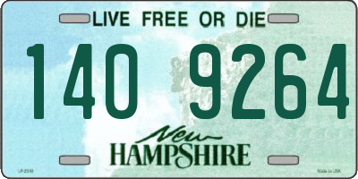 NH license plate 1409264