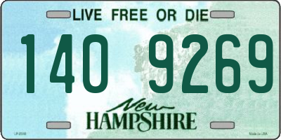 NH license plate 1409269